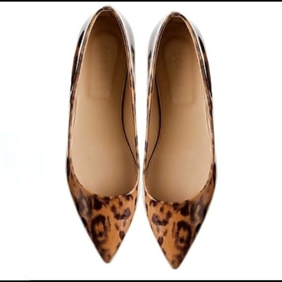 J. Crew pointy toe leather flats - Picture 3 of 13